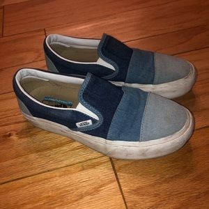 Ultra Cush Denim Slip On Vans